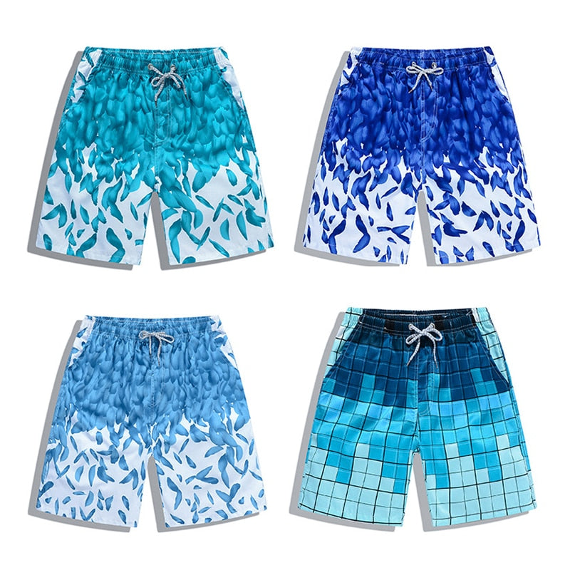 Summer Fitness Board Shorts Men's and Women's Quick-Dry Beach & Swimwear