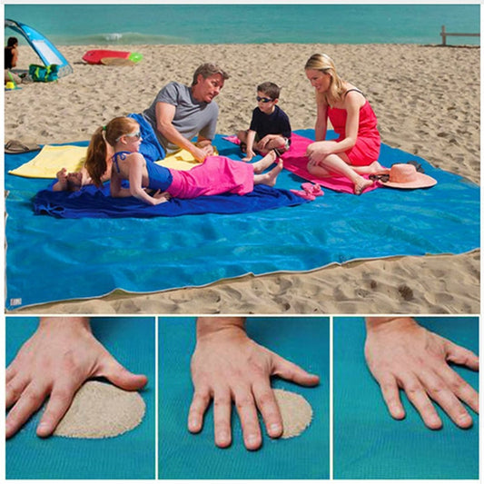Sand-Free Portable Beach Mat - Anti-Slip Outdoor Rug
